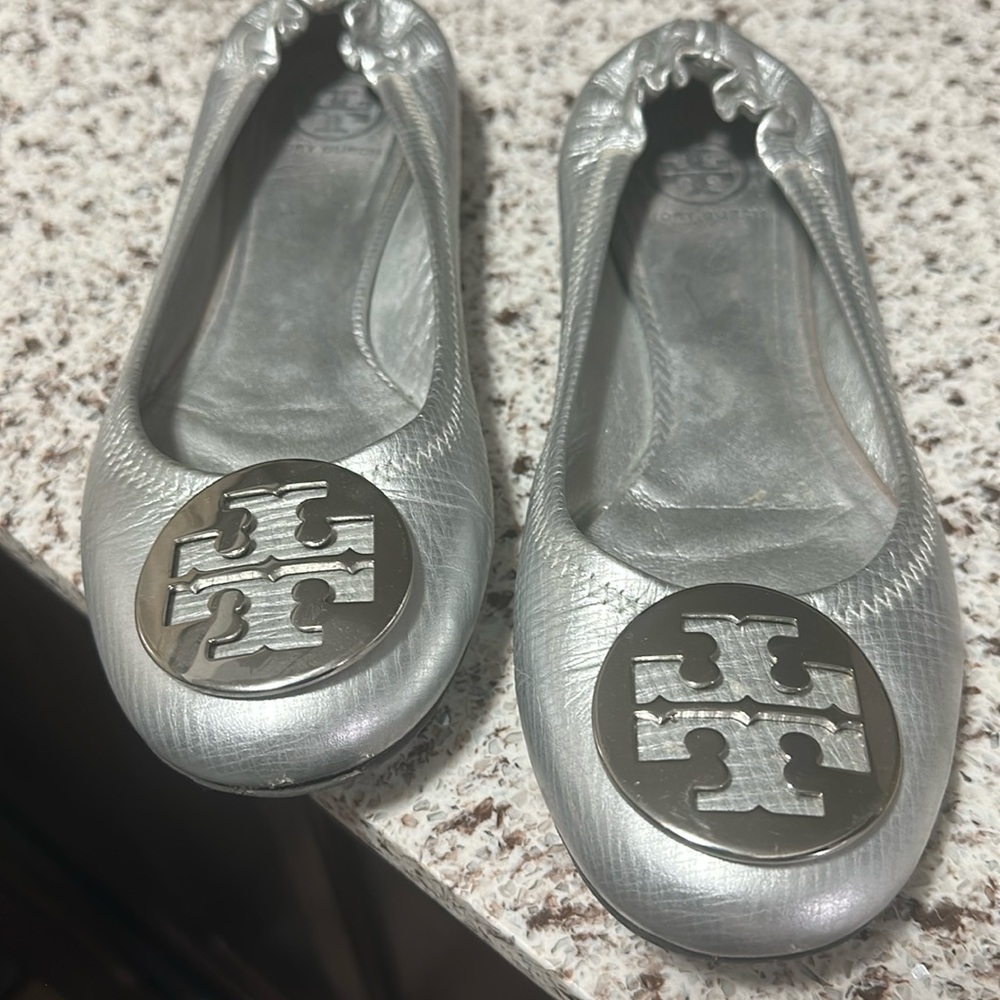 Silver Tory Burch  Shoes